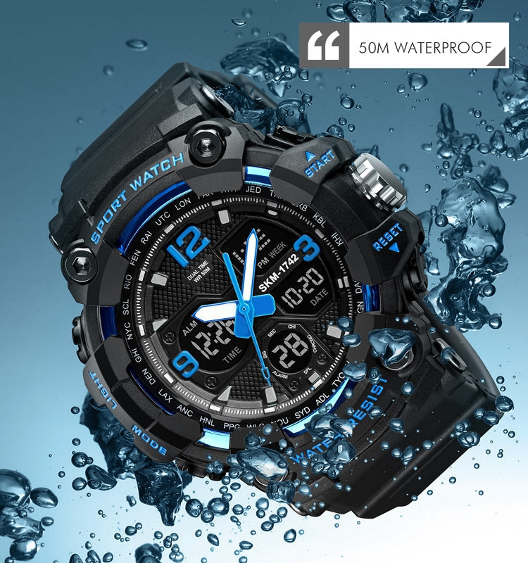 skmei-1742-four-screen-led-digital-display-luminous-sports-shockproof-electronic-watch-for-menblue