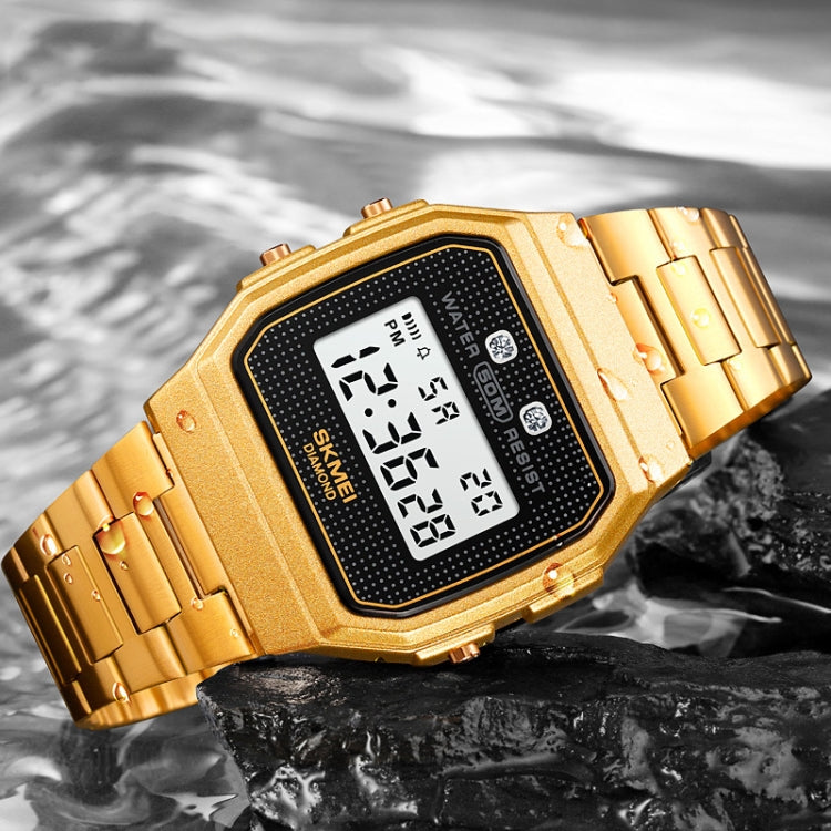 skmei-1952-resin-mirror-abs-case-waterproof-electronic-watchgolden-steel-belt