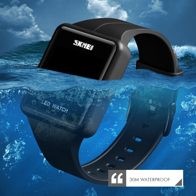 skmei-1541-fashion-led-watch-square-couple-model-waterproof-electronic-watch-silicone-watchblue