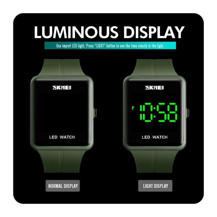 skmei-1541-fashion-led-watch-square-couple-model-waterproof-electronic-watch-silicone-watchred