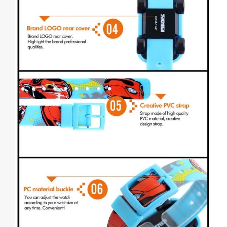 skmei-1241-fashion-cute-cartoon-car-children-digital-watchblue