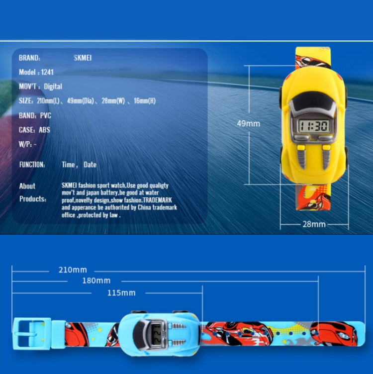 skmei-1241-fashion-cute-cartoon-car-children-digital-watchblue