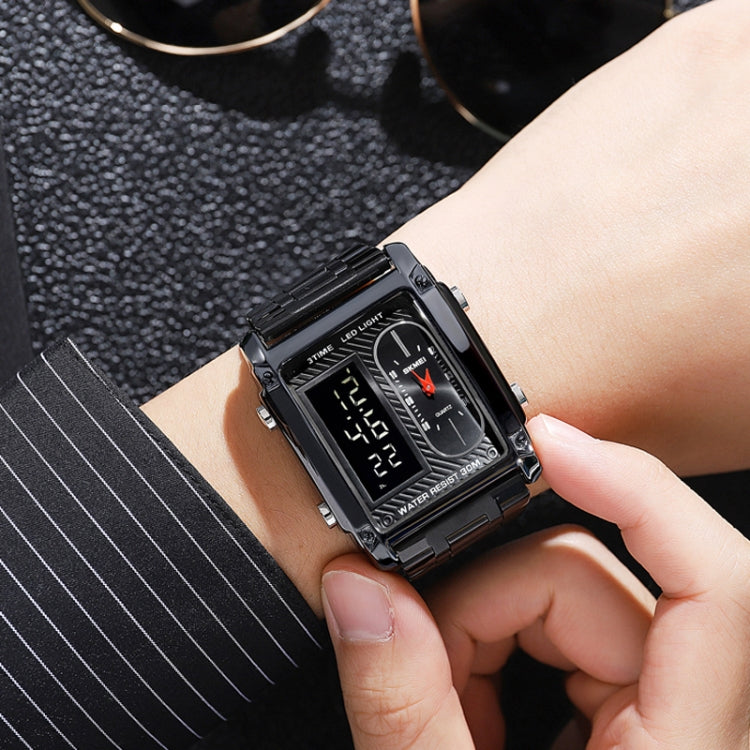 skmei-1868-square-double-display-waterproof-men-watch-style-steel-belt-gold