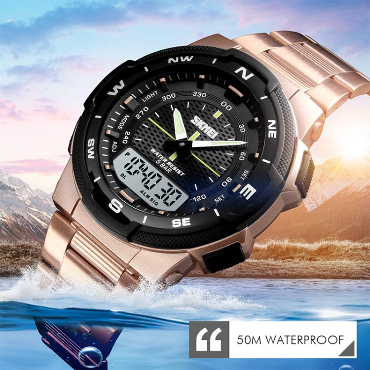 skmei-1370-multifunctional-men-outdoor-sports-noctilucent-waterproof-stainless-steel-digital-wrist-watch-rose-gold