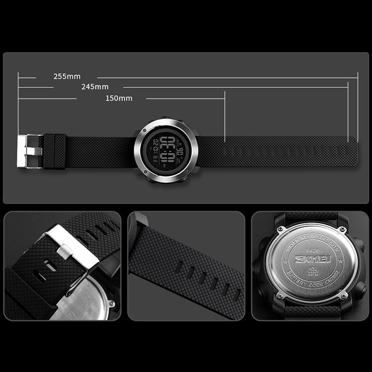 skmei-1416-multifunctional-outdoor-fashion-noctilucent-waterproof-steel-ring-digital-watch-army-green
